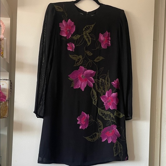 Liz Claiborne Dresses & Skirts - Liz Claiborne| Floral print cocktail dress|Black| 4P| EUC